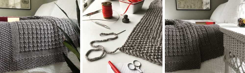 Blanket Knitting Pattern for Super Bulky Yarn - Over the